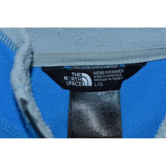 The North Face Classic Men's Sweatshirt Size L Blue Pullover Half Zip Fleece - Picture 7 of 12